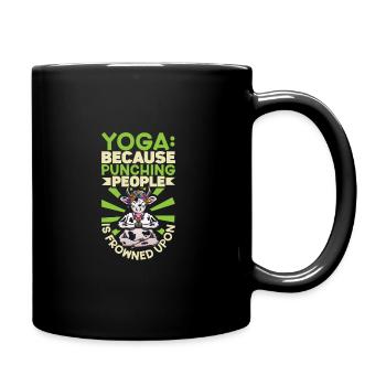 Yoga, Pleine conscience, Pratique, Méditation, Manifestation - Mug uni - noir - Droite