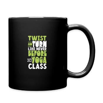 Yoga, Pleine conscience, Pratique, Méditation, Manifestation - Mug uni - noir - Droite
