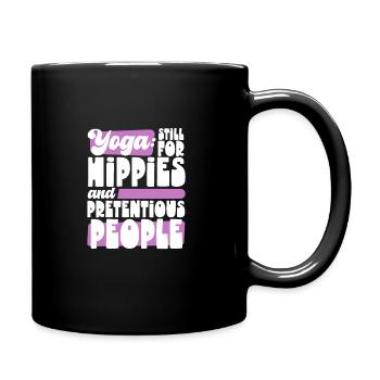 Yoga, Pleine conscience, Pratique, Méditation, Manifestation - Mug uni - noir - Droite