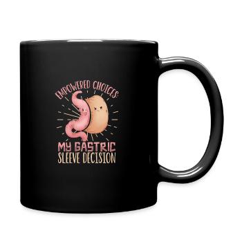 Gastric sleeve, gastric sleeve, gastrectomy, gastrectomy - Full Colour Mug - black - Right