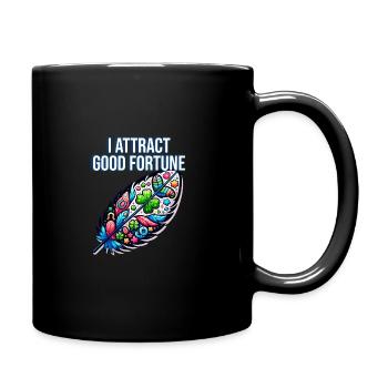 Yoga Mindfulness Practic Meditation Manifestation - Full Colour Mug - black - Right