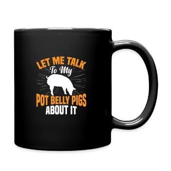 Pot Belly Pig Harnais et laisse Pot Belly Pig - Mug uni - noir - Droite