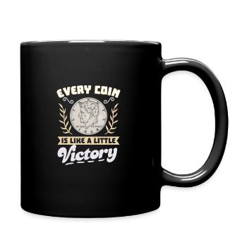 Collection de pièces de monnaie amusante pour les collectionneurs de pièces de monnaie et - Mug uni - noir - Droite
