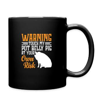 Pot Belly Pig Geschirr Und Leine Pot Belly Pig - Tasse einfarbig - Schwarz - Rechts