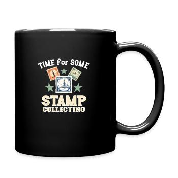 Philately Philatelist Stamp Collecting - Full Colour Mug - black - Right