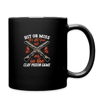 Clay Pigeon Shooting Clay Pigeon Shooting Shooting - Full Colour Mug - black - Right