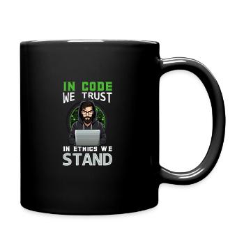 Ethical Hacking Analyst Ethical Cyber Security - Full Colour Mug - black - Right
