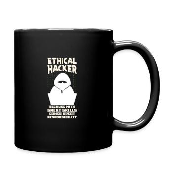 Ethical Hacking Analyst Ethical Cyber Security - Full Colour Mug - black - Right
