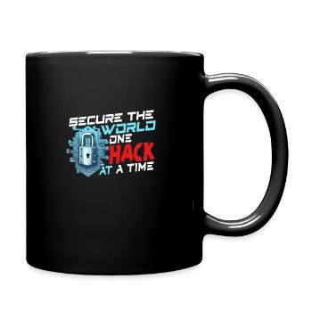 Ethical Hacking Analyst Ethical Cyber Security - Full Colour Mug - black - Right