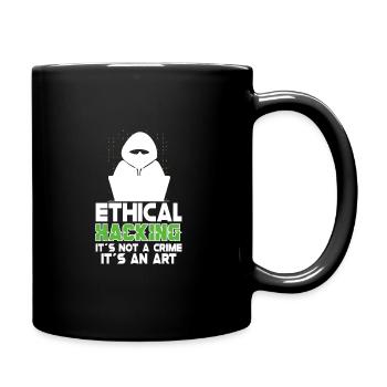 Ethical Hacking Analyst Ethical Cyber Security - Full Colour Mug - black - Right