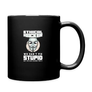 Ethical Hacking Analyst Ethical Cyber Security - Full Colour Mug - black - Right