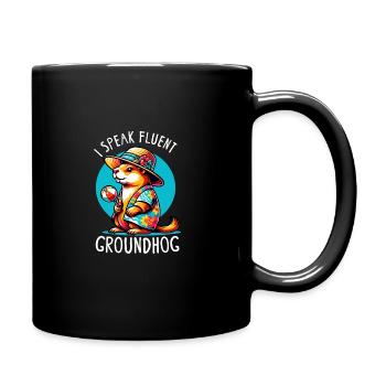 Groundhog Day Enthusiasts 2024, February 2 - Full Colour Mug - black - Right