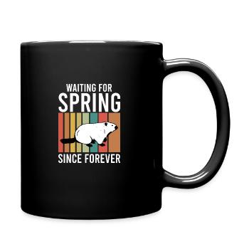 Groundhog Day Enthusiasts 2024, February 2 - Full Colour Mug - black - Right