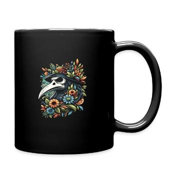Spooky Halloween Horror Plague Doctor - Full Colour Mug - black - Right