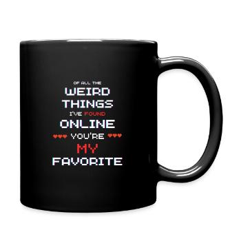 Vêtements de connexion uniques pour les couples en ligne - Mug uni - noir - Droite