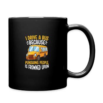 Funny School Bus Driver Appreciation anniversary - Tasse einfarbig - Schwarz - Rechts