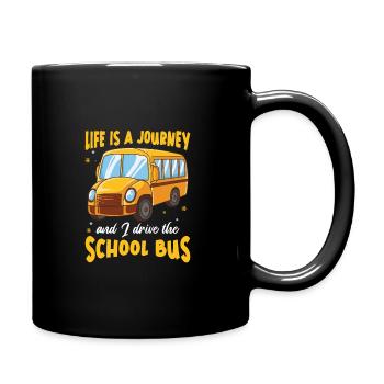 Anniversaire d'appréciation drôle de chauffeur d'autobus scolaire - Mug uni - noir - Droite
