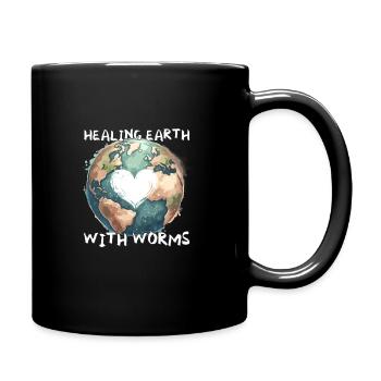 Lombriciculture Jardinage de vers de terre Vermiculture - Mug uni - noir - Droite