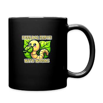 Lombriciculture Jardinage de vers de terre Vermiculture - Mug uni - noir - Droite