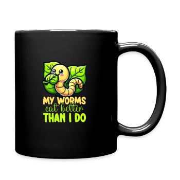 Lombriciculture Jardinage de vers de terre Vermiculture - Mug uni - noir - Droite