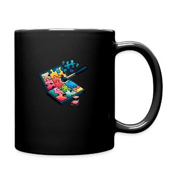 Puzzle Lover Jigzaw Puzzle Board Game Puzzler - Full Colour Mug - black - Right