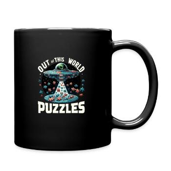 Puzzle Lover Jigzaw Puzzle Board Game Puzzler - Full Colour Mug - black - Right
