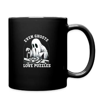 Puzzle Lover Jigzaw Puzzle Brettspiel Puzzler - Tasse einfarbig - Schwarz - Rechts