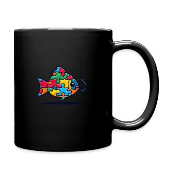 Puzzle Lover Jigzaw Puzzle Brettspiel Puzzler - Tasse einfarbig - Schwarz - Rechts