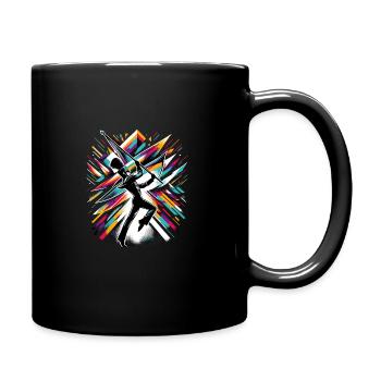 Winter Guard Instructor Colorguard Captain Gift - Full Colour Mug - black - Right