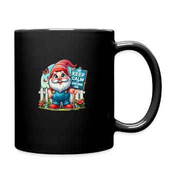 Gartenzwerge Gnome Lover Funny Gnome Gardening - Tasse einfarbig - Schwarz - Rechts