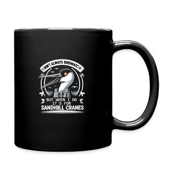 Sandhill Crane Lovers Bird Watching - Full Colour Mug - black - Right