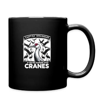 Sandhill Crane Lovers Bird Watching - Full Colour Mug - black - Right