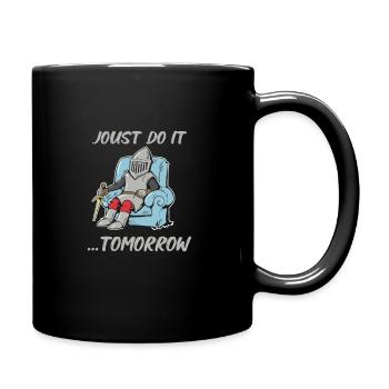 Ritterritter Mittelalterliche Renaissance-rüstung - Tasse einfarbig - Schwarz - Rechts