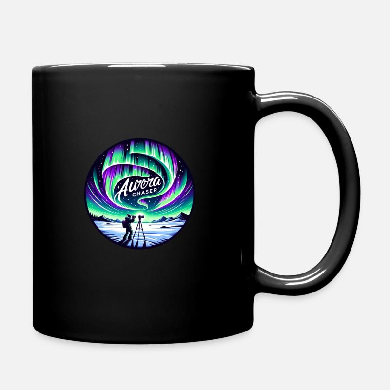 Polarlicht-aurora-verfolger Alaska Wilderness - Tasse einfarbig - Schwarz
