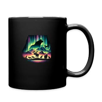 Aurora Aurora Tracker Alaska Wilderness - Full Colour Mug - black - Right