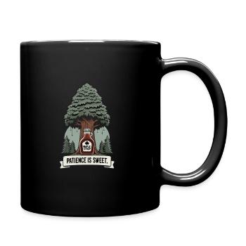 Ahornsirup Kanada Tradition Und Zapfen - Tasse einfarbig - Schwarz - Rechts
