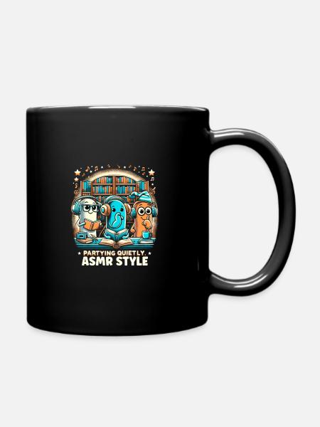 Asmr Whispering Asmr Enthusiast Mindfulness - Tasse einfarbig - Schwarz