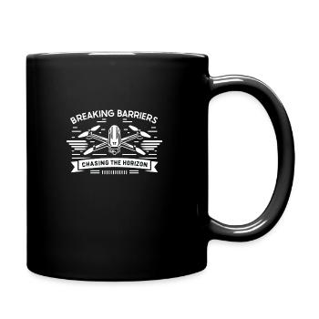 Drohne Pilot Opa Geschenkidee Alter Mann Mit - Tasse einfarbig - Schwarz - Rechts