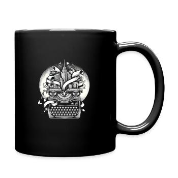 Poetry Slam Writer Poet Literature Slam Poetry Day - Full Colour Mug - black - Right