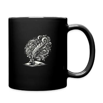Poetry Slam Writer Poet Literature Slam Poetry Day - Full Colour Mug - black - Right