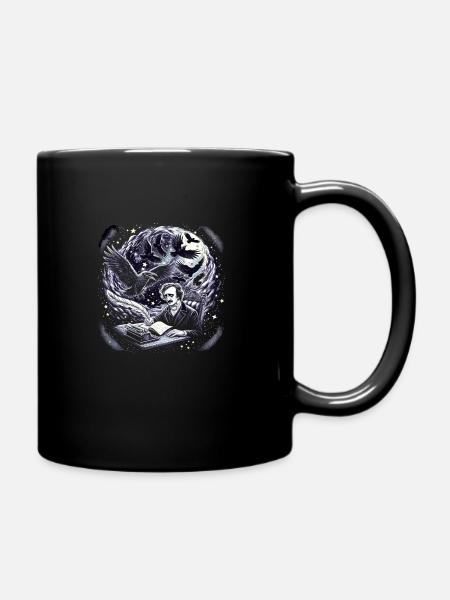 Edgar Allan Poe Fan, Klassische Literatur, - Tasse einfarbig - Schwarz