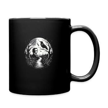 Edgar Allan Poe Fan, Klassische Literatur, - Tasse einfarbig - Schwarz - Rechts