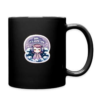 Asmr Whispering Asmr Enthusiast Mindfulness - Tasse einfarbig - Schwarz - Rechts