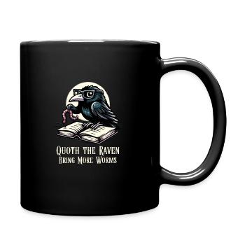 Edgar Allan Poe Fan, Classical Literature, - Full Colour Mug - black - Right
