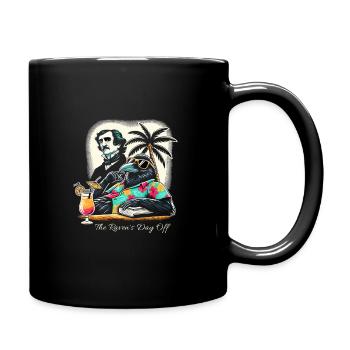 Edgar Allan Poe Fan, Classical Literature, - Full Colour Mug - black - Right