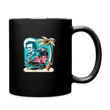 Edgar Allan Poe Fan, Classic Literature, - Full Colour Mug - black - Right