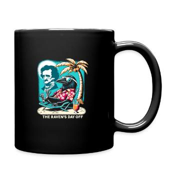 Edgar Allan Poe Fan, Classical Literature, - Full Colour Mug - black - Right