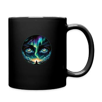 Polarlicht-aurora-verfolger Alaska Wilderness - Tasse einfarbig - Schwarz - Rechts