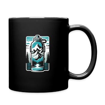 Hydration Trinken Sie Wasser Bleiben Sie Hydriert - Tasse einfarbig - Schwarz - Rechts