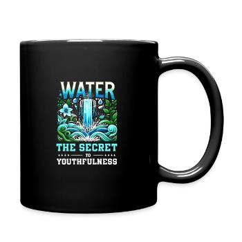 Hydration Trinken Sie Wasser Bleiben Sie Hydriert - Tasse einfarbig - Schwarz - Rechts